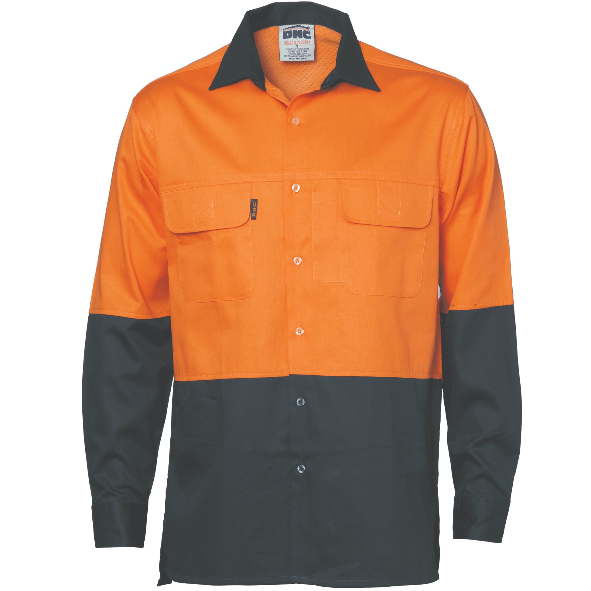 Hi-Vis 3 Way Cool-Breeze Cotton Shirt -
Long Sleeve | 3938