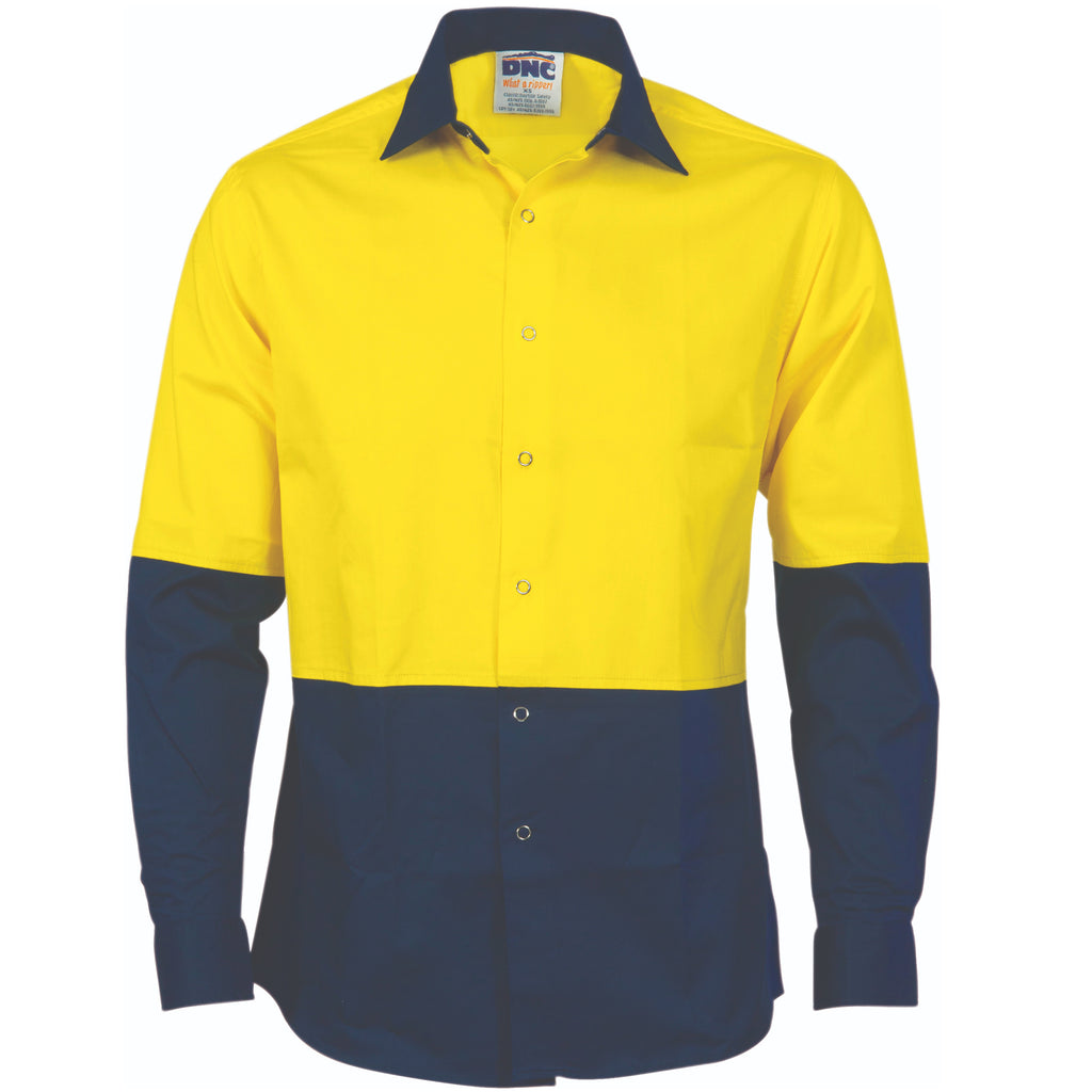 Hi-Vis Cool Breeze Food Industry Cotton Shirt - Long Sleeve | 3942