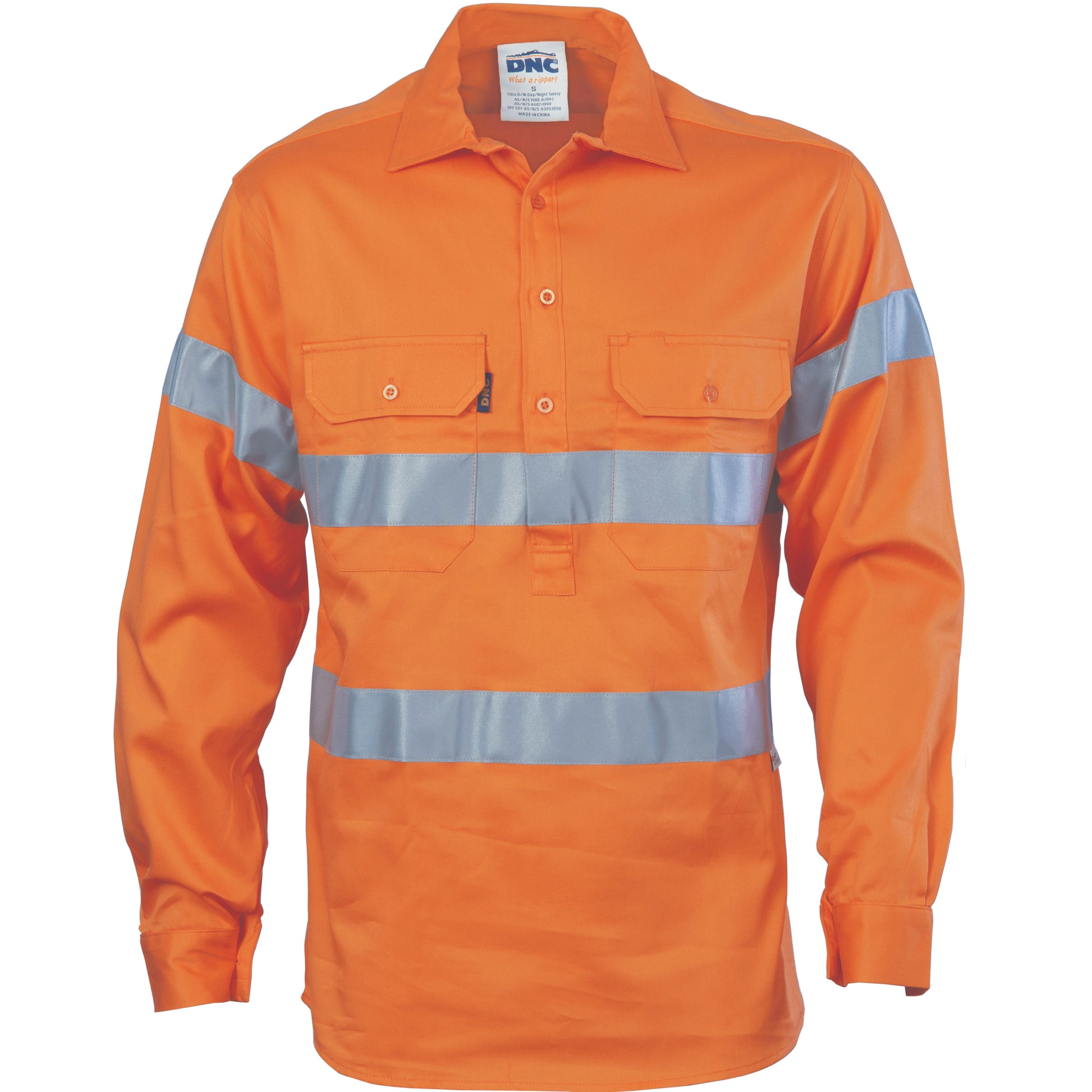 Hi-Vis Cool-Breeze Close Front Cotton Shirt
With Generic R/Tape | 3945