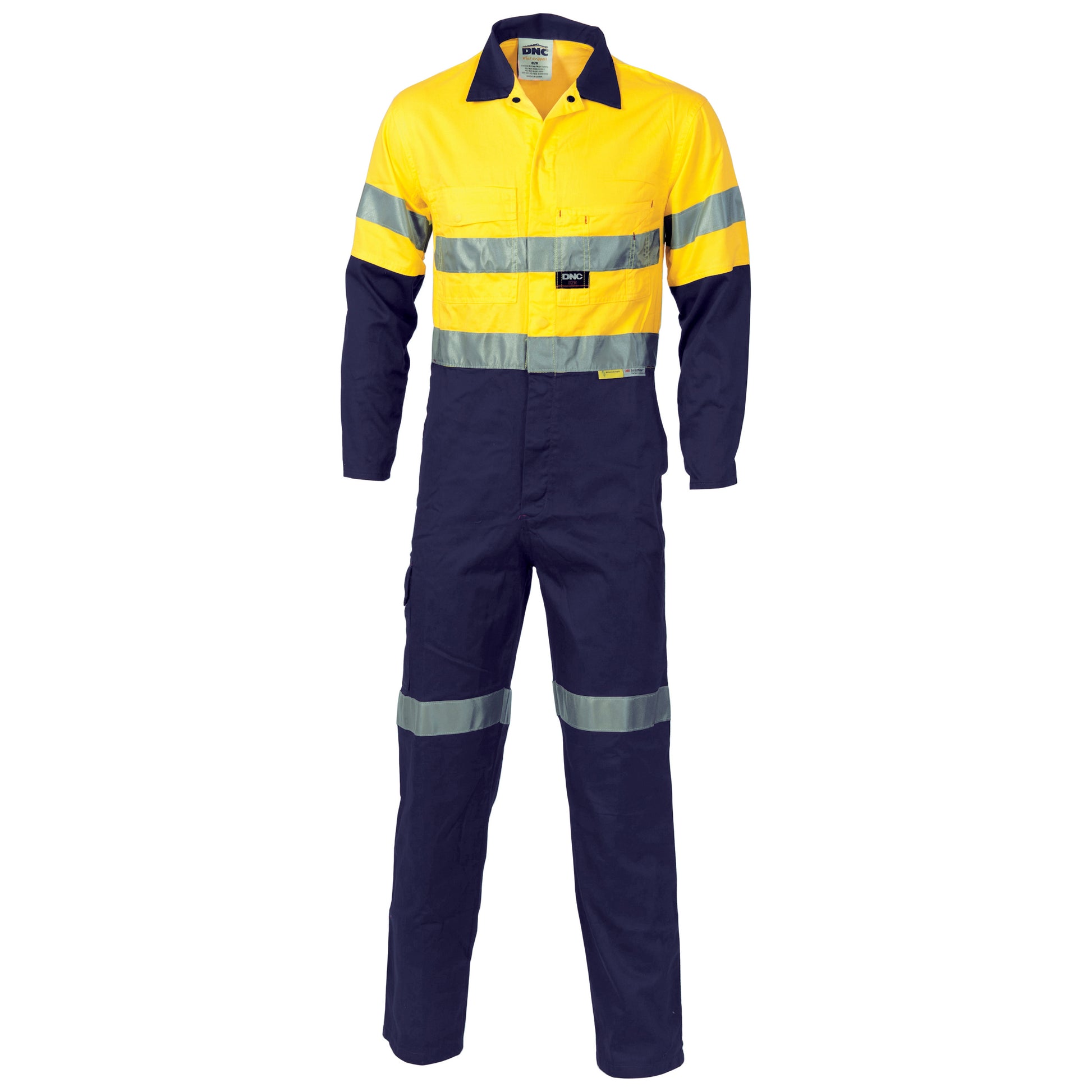 Hi-Vis Cool-Breeze Two Tone L.Weight Cott On
Coverall With 3M R/Tape | 3955