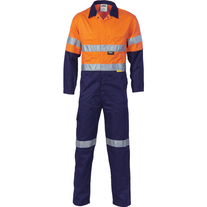 Hi-Vis Cool-Breeze Two Tone L.Weight Cott On
Coverall With 3M R/Tape | 3955