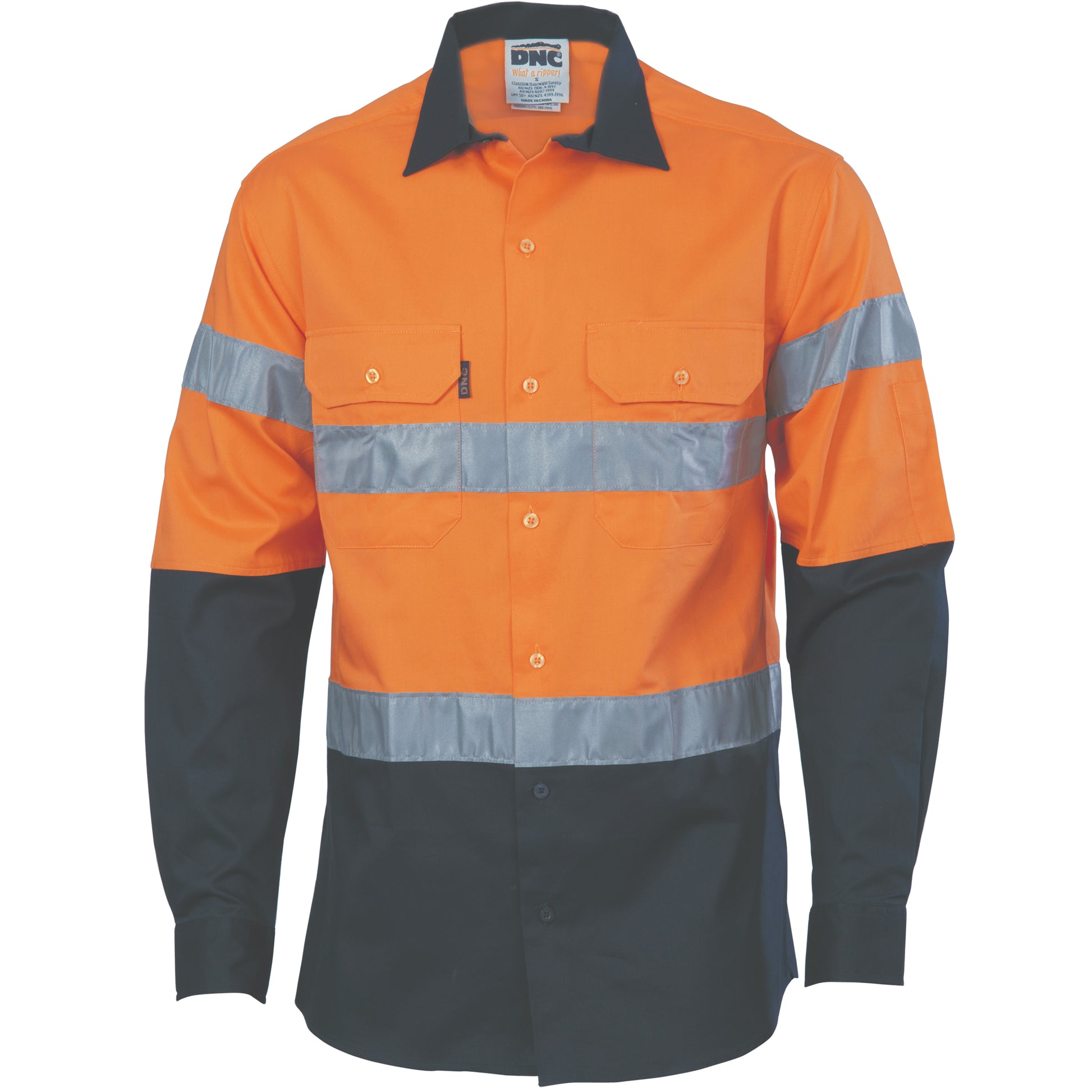 Hi-Vis Cool-Breeze Cotton Shirt With Generic
R/Tape - Long Sleeve | 3966