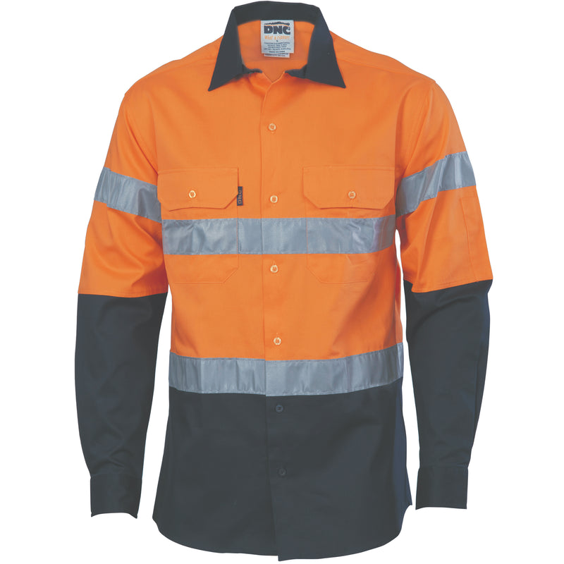 Hi-Vis Cool-Breeze Cotton Shirt With Generic
R/Tape - Long Sleeve | 3966