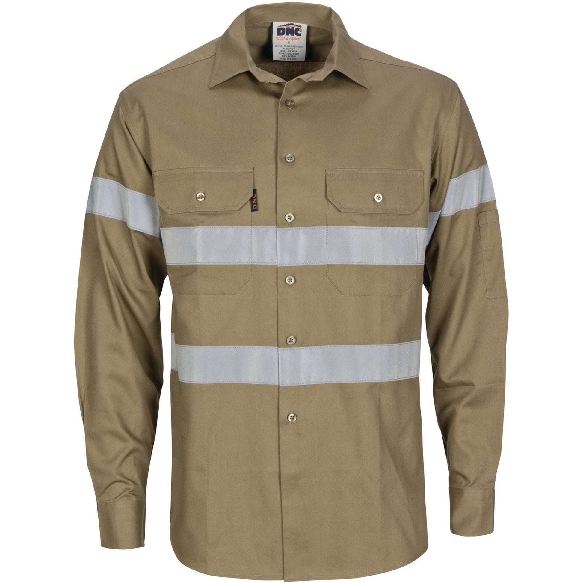 Hi-Vis Cool-Breeze Cotton Shirt With Generic
R/Tape - Long Sleeve | 3967