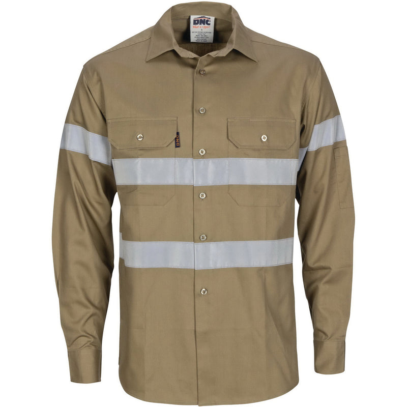 Hi-Vis Cool-Breeze Cotton Shirt With Generic
R/Tape - Long Sleeve | 3967