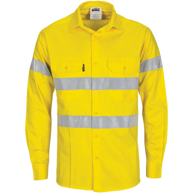 Hi-Vis Cool-Breeze Cotton Shirt With Generic
R/Tape - Long Sleeve | 3967