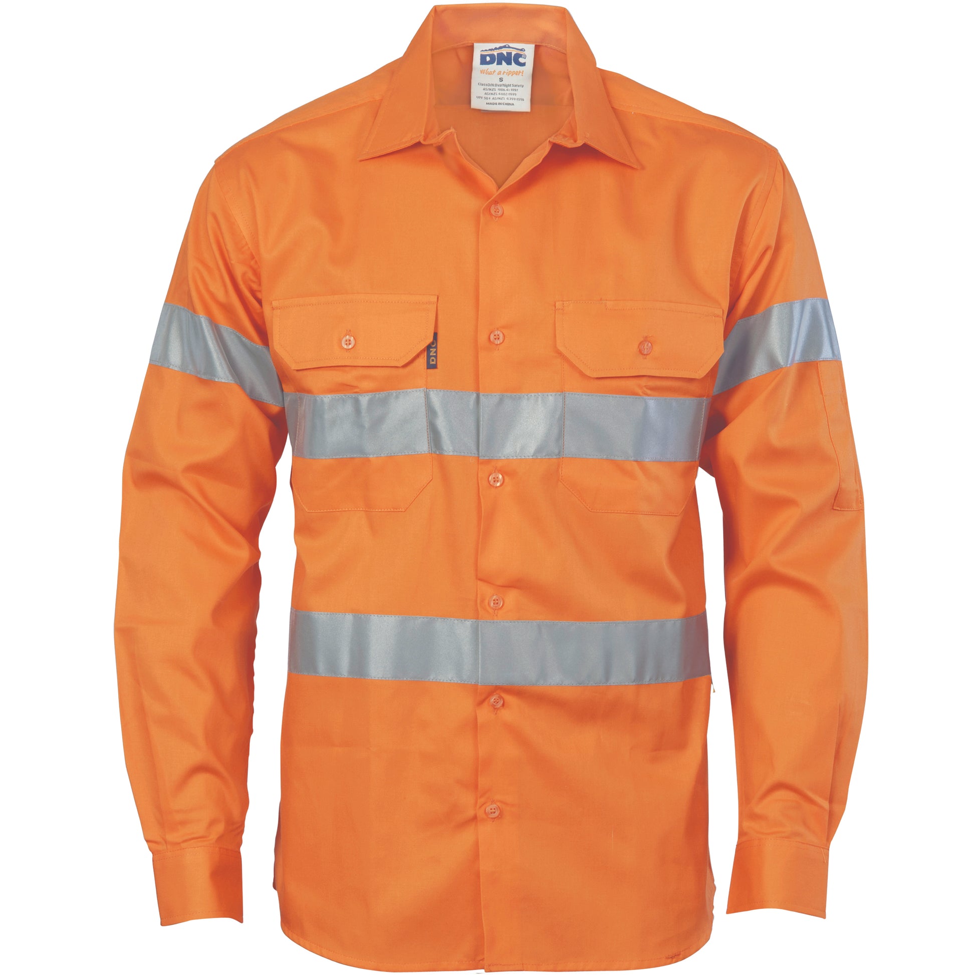 Hi-Vis Cool-Breeze Cotton Shirt With Generic
R/Tape - Long Sleeve | 3967