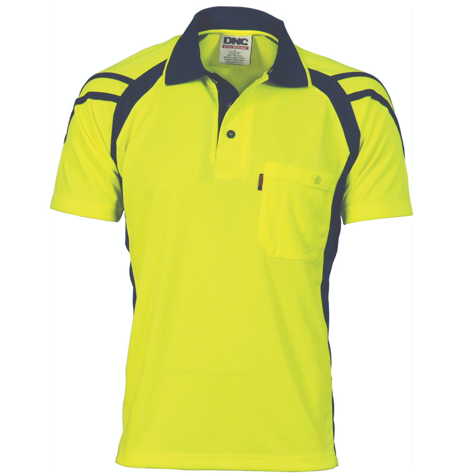 Cool Breathe Stripe Panel Polo Shirt
- Short Sleeve | 3979