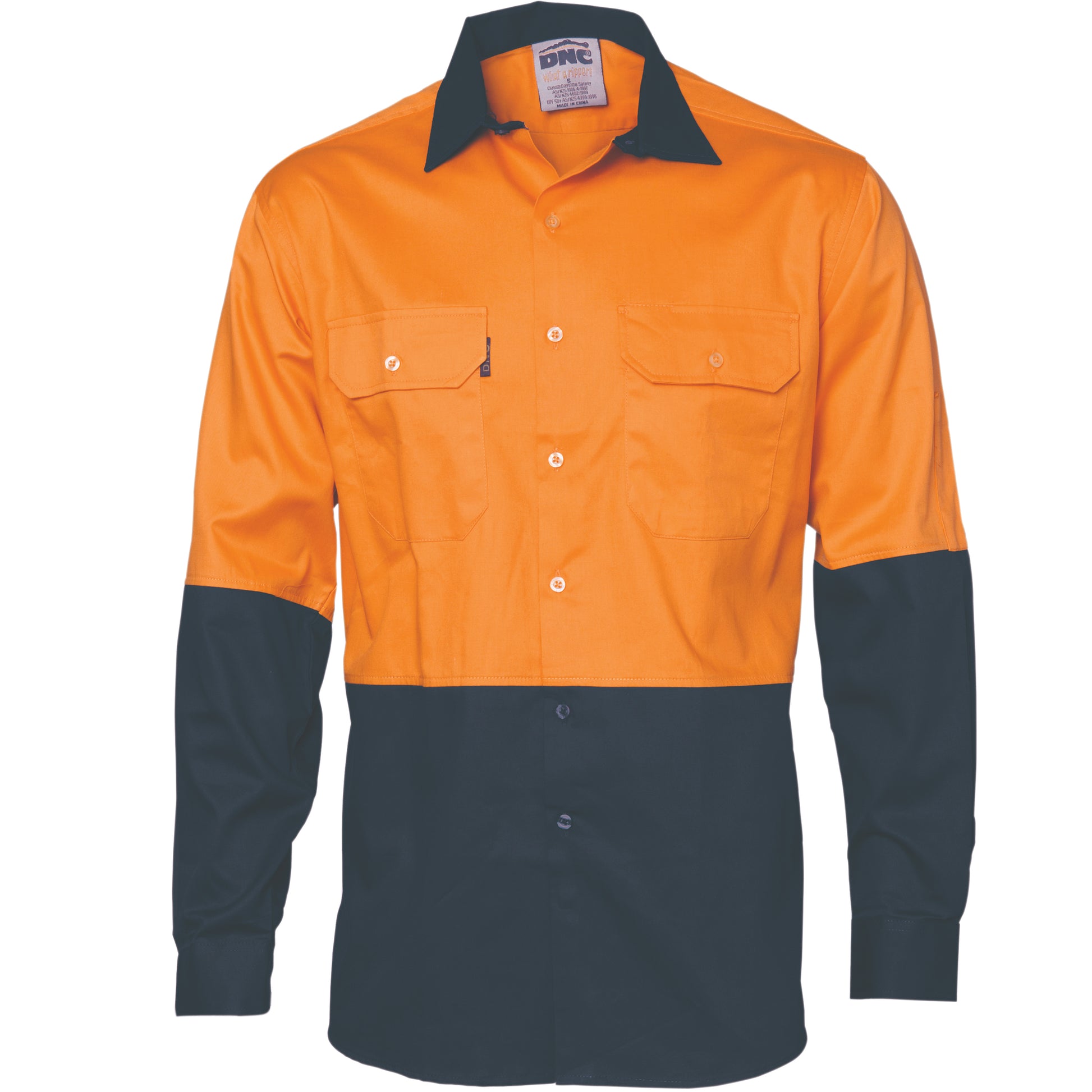 Hi-Vis Two Tone Cotton Drill Vented Shirt -
Long Sleeve | 3981