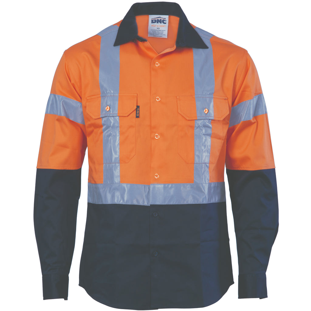 Hi-Vis D/N 2 Tone Drill Shirt With H Pattern
Generic R/ Tape - Long Sleeve | 3983