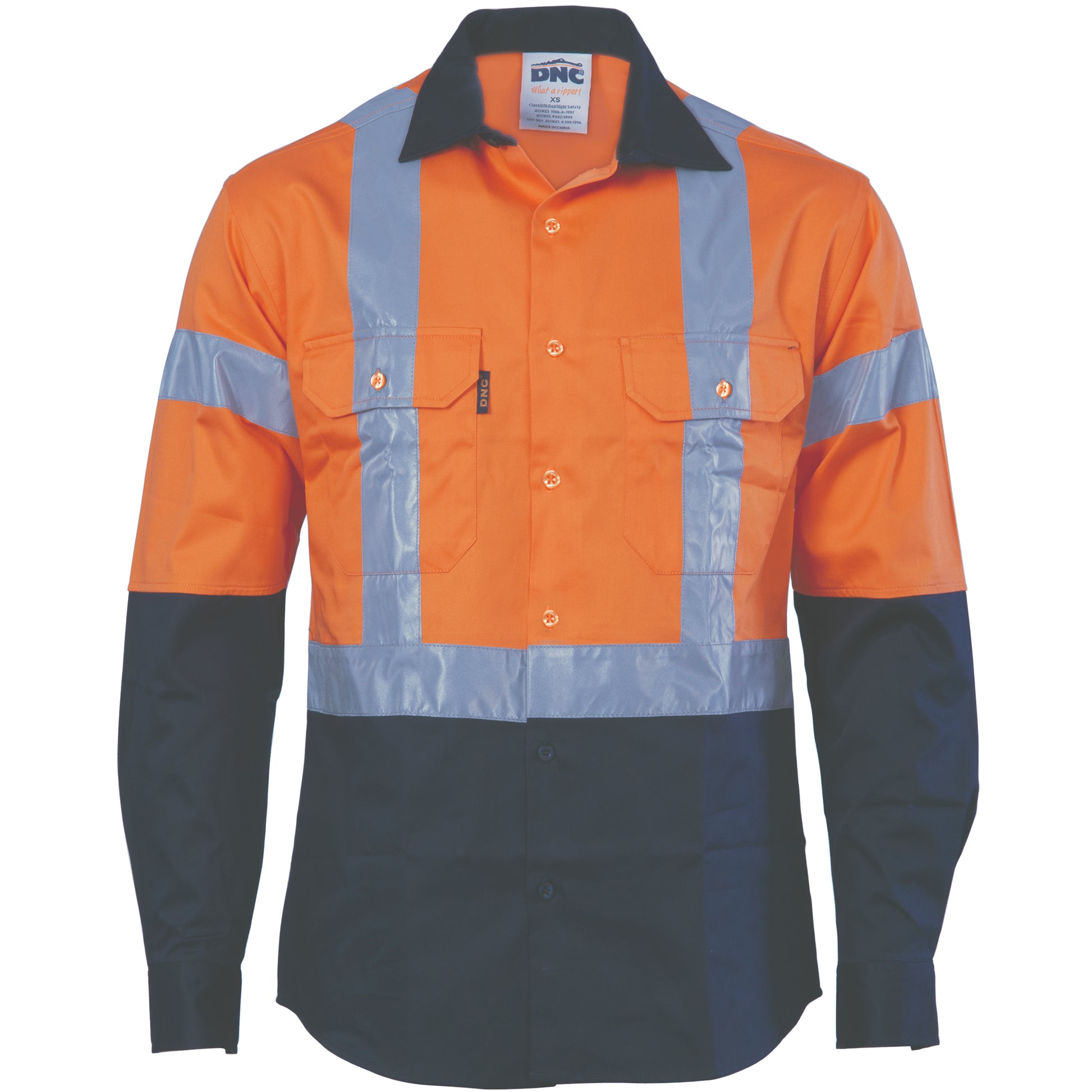 Hi-Vis D/N 2 Tone Drill Shirt With H Pattern
Generic R/ Tape - Long Sleeve | 3983