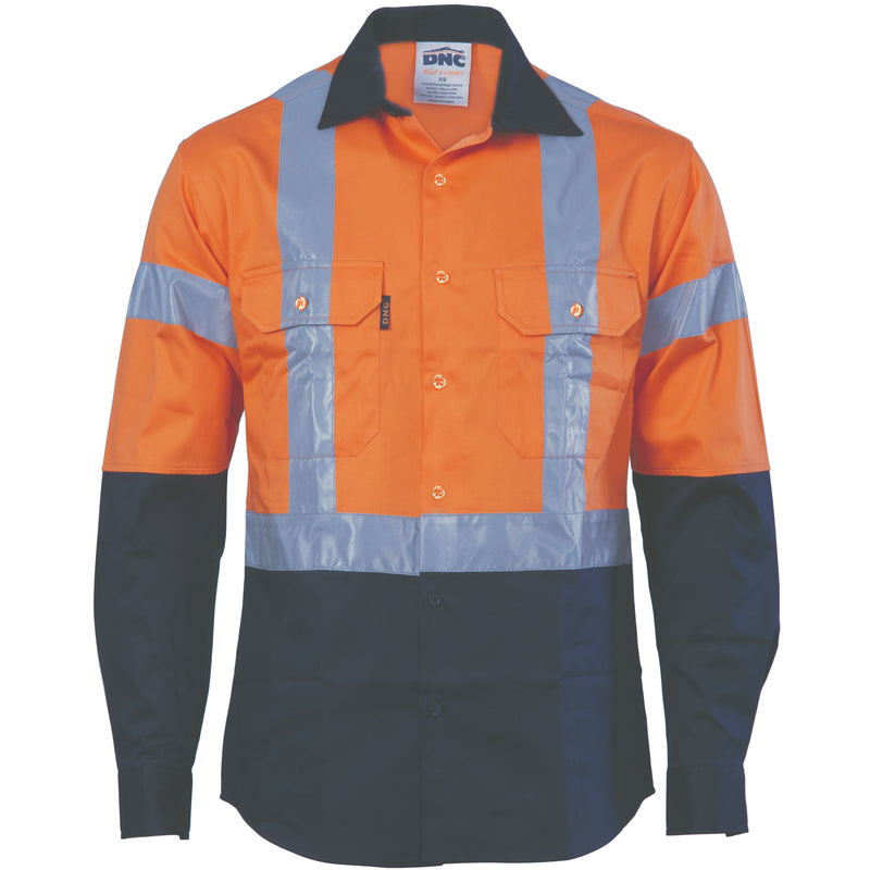 Hi-Vis D/N 2 Tone Drill Shirt With H Pattern
Generic R/ Tape - Long Sleeve | 3983