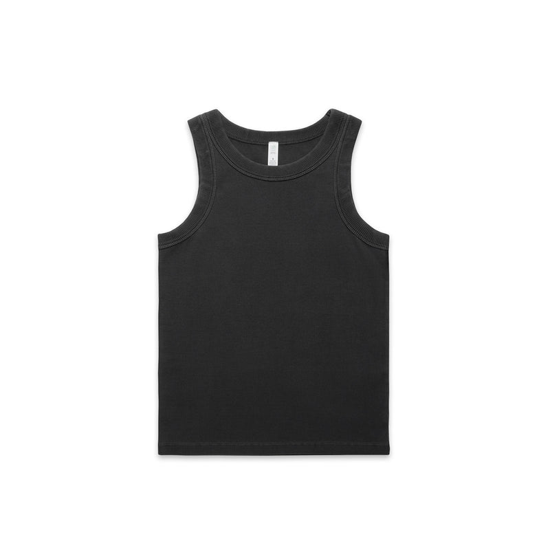 Wo's Faded Organic Rib Tank | 4034