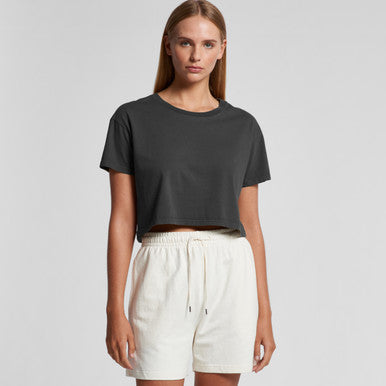 Wo's Faded Crop Tee | 4062F