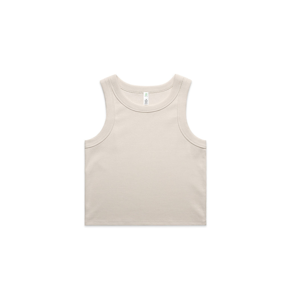Wo's Organic Rib Crop Tank | 4064G