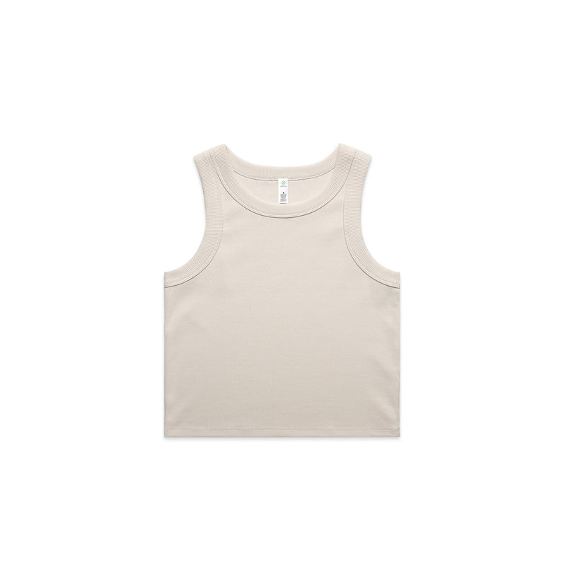 Wo's Organic Rib Crop Tank | 4064G
