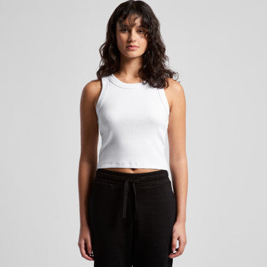 Wo's Organic Rib Crop Tank | 4064G