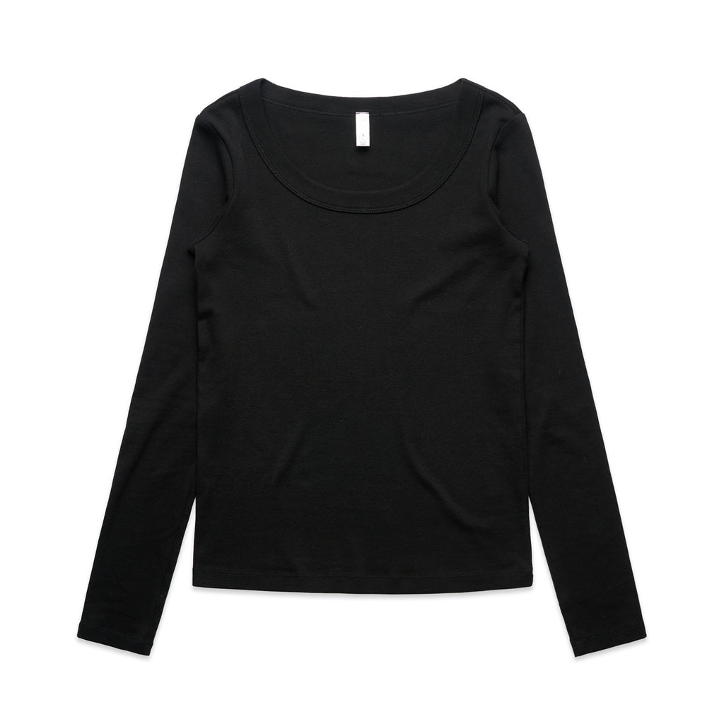 Wo's Organic Rib L/S Tee | 4075