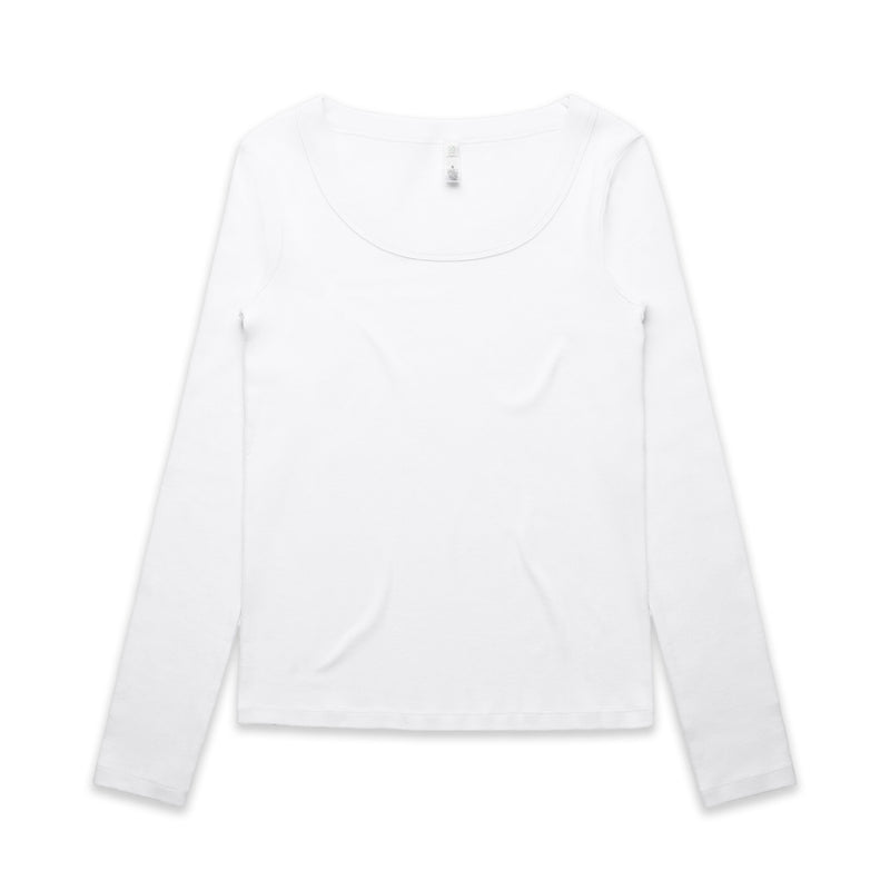 Wo's Organic Rib L/S Tee | 4075