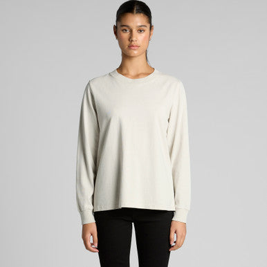 Wo's Heavy Faded L/S Tee | 4083