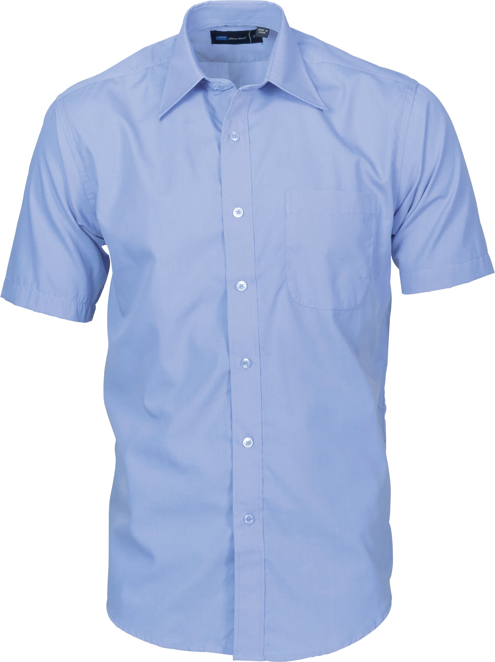 Mens Premier Poplin Business Shirts - Short Sleeve | 4151
