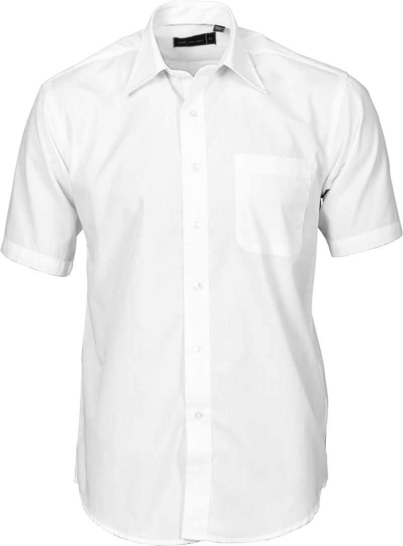 Mens Premier Poplin Business Shirts - Short Sleeve | 4151