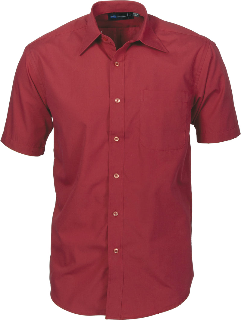 Mens Premier Poplin Business Shirts - Short Sleeve | 4151