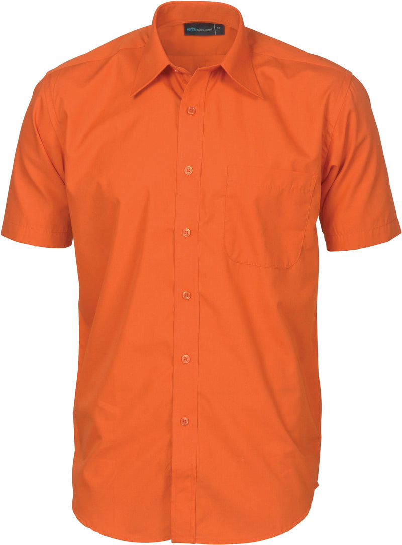 Mens Premier Poplin Business Shirts - Short Sleeve | 4151