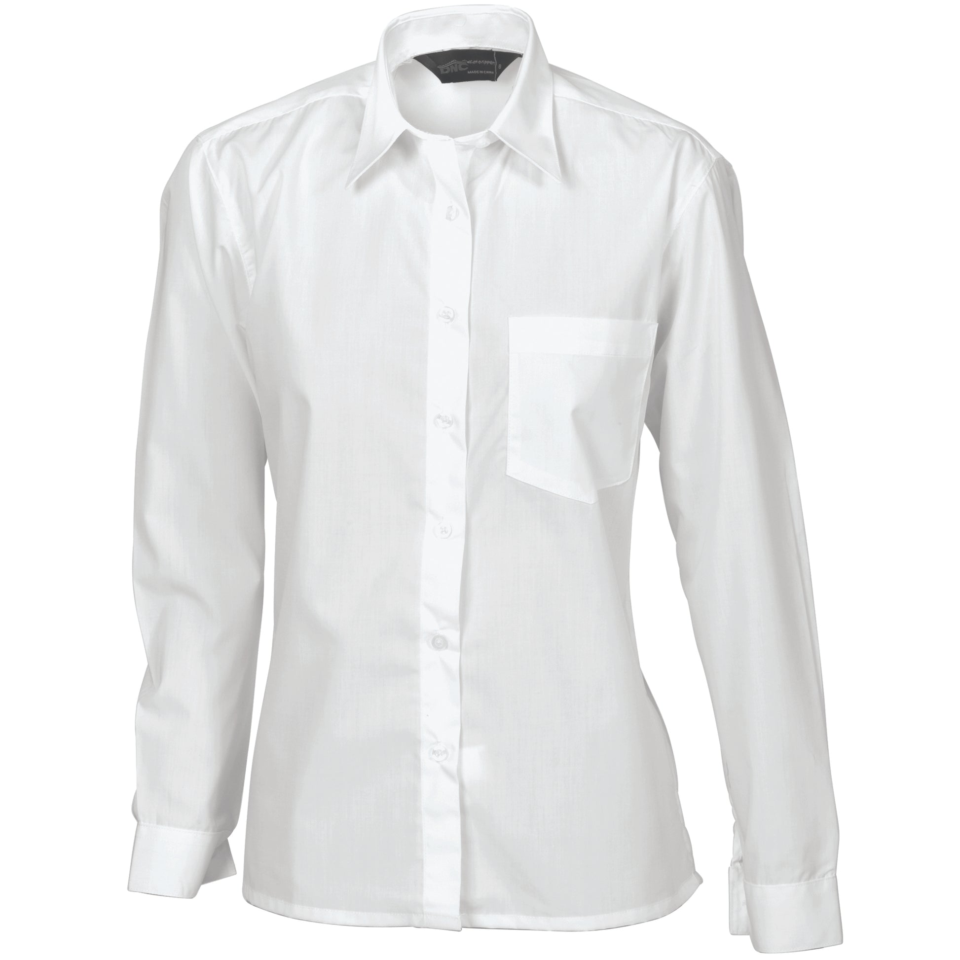Ladies Polyester Cotton Poplin Shirt - Long Sleeve | 4202