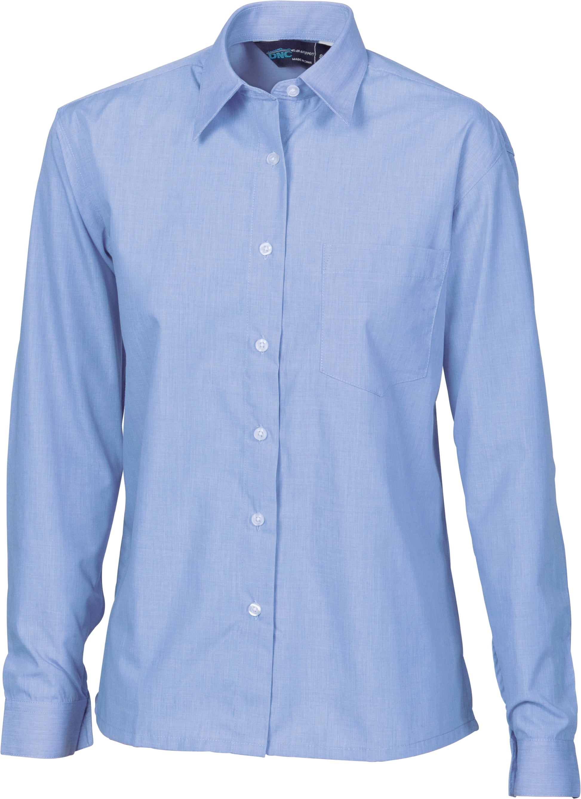 Ladies Regular Collar, Side Splits, Single Pocket - Long Sleeve | 4212