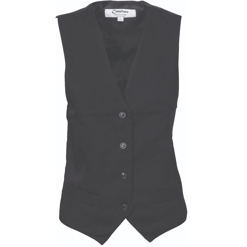 Ladies Black Vest | 4302