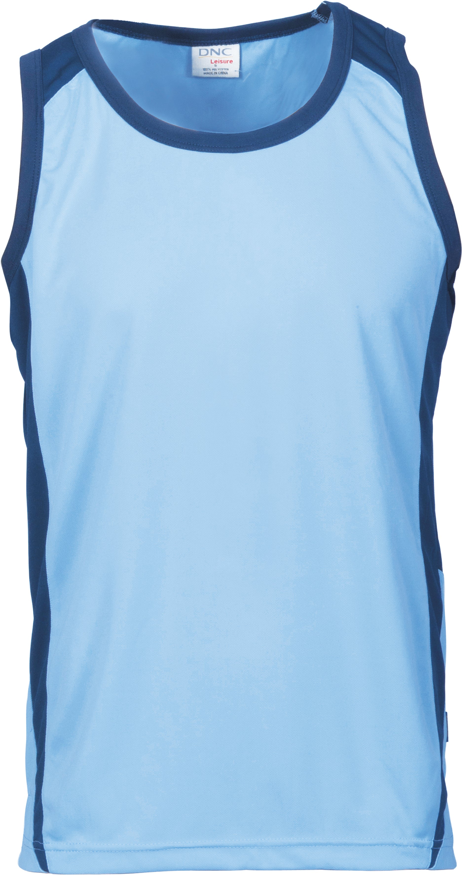 Kids Cool-Breathe Contrast Singlet | 5142