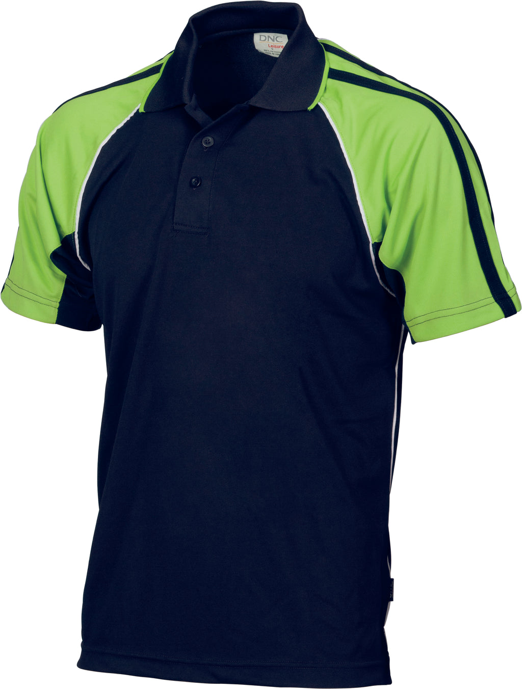 Cool-Breathe Twin Stripe Contrast Raglan Polo | 5222