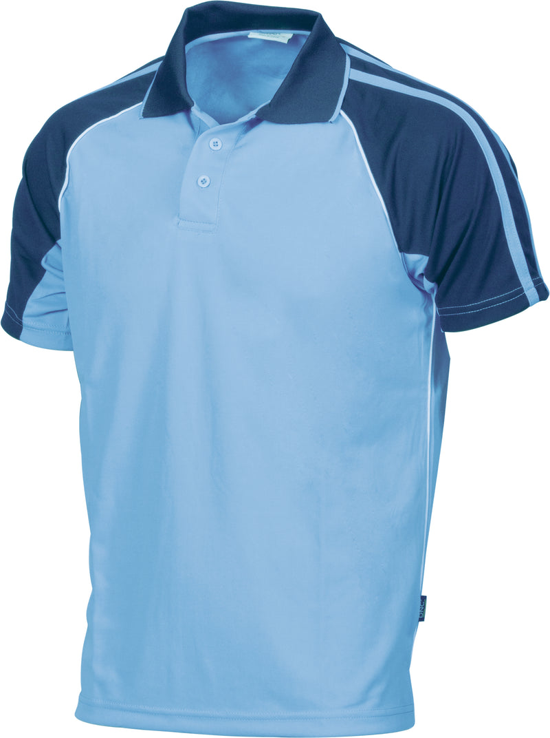 Cool-Breathe Twin Stripe Contrast Raglan Polo | 5222