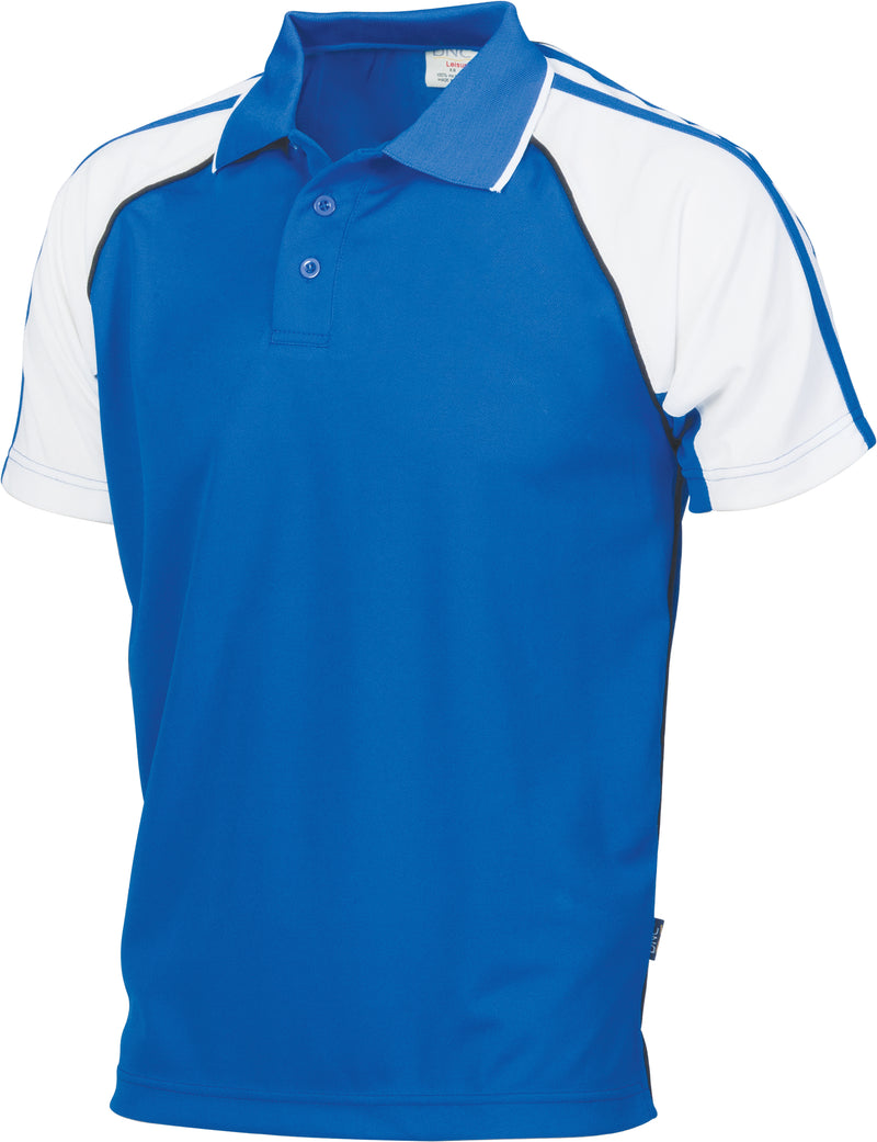 Kids Cool-Breathe Twin Stripe Contrast Raglan Polo | 5229