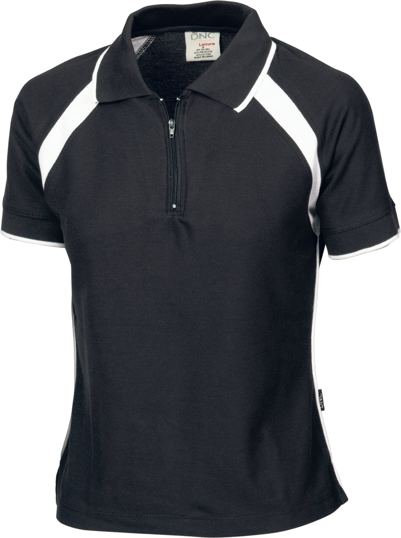 Ladies Poly/Cotton Contrast Raglan Panel Polo | 5246