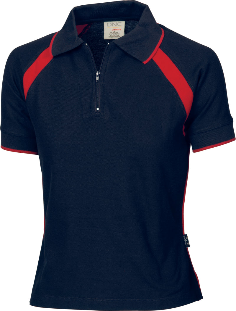 Ladies Poly/Cotton Contrast Raglan Panel Polo | 5246