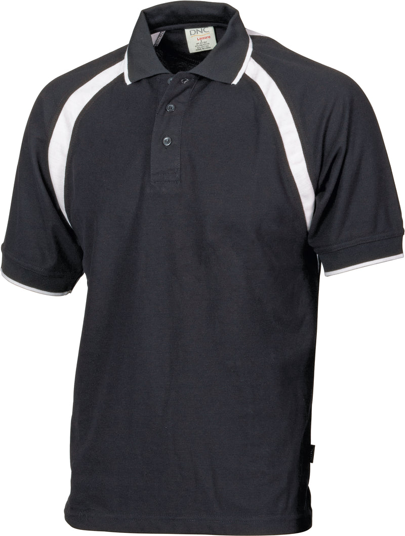 Kids Poly/Cotton Contrast Raglan Panel Polo | 5248