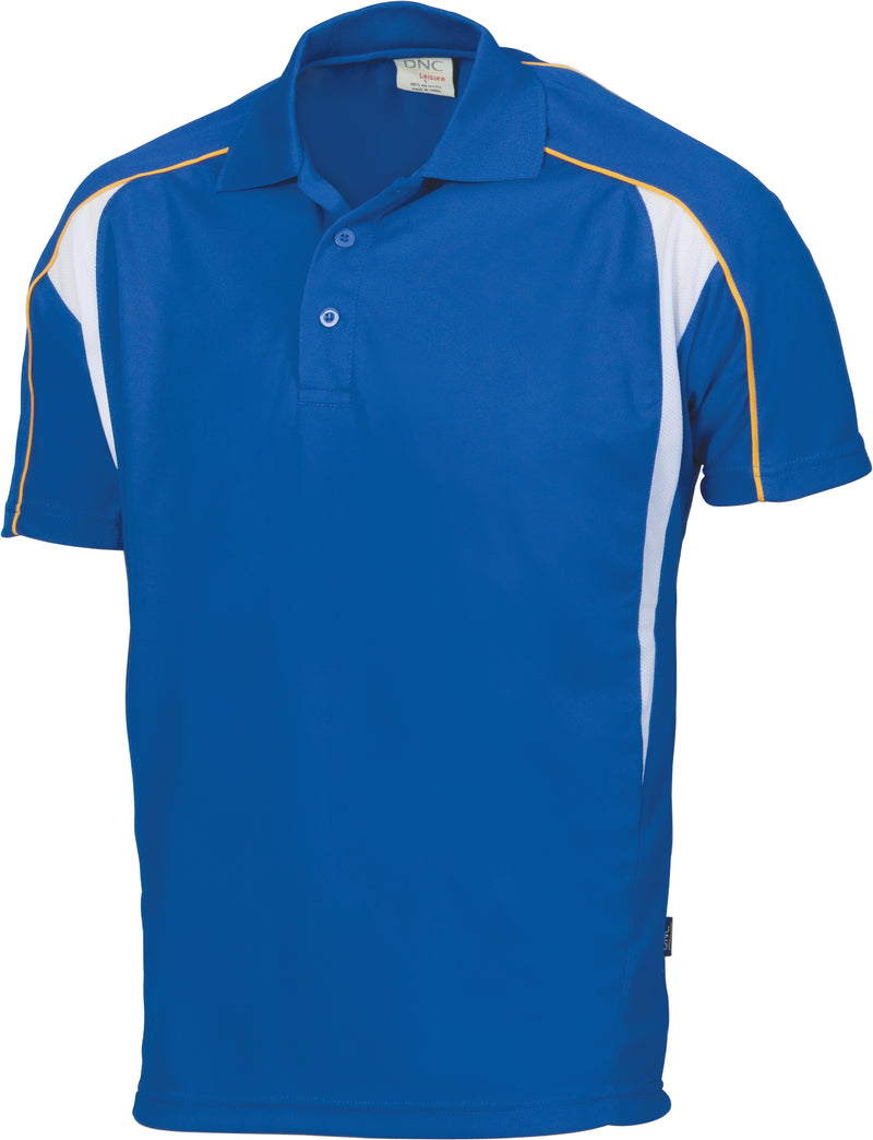 Air Flow Contrast Mesh 'N' Piping Polo - Short Sleeve | 5261