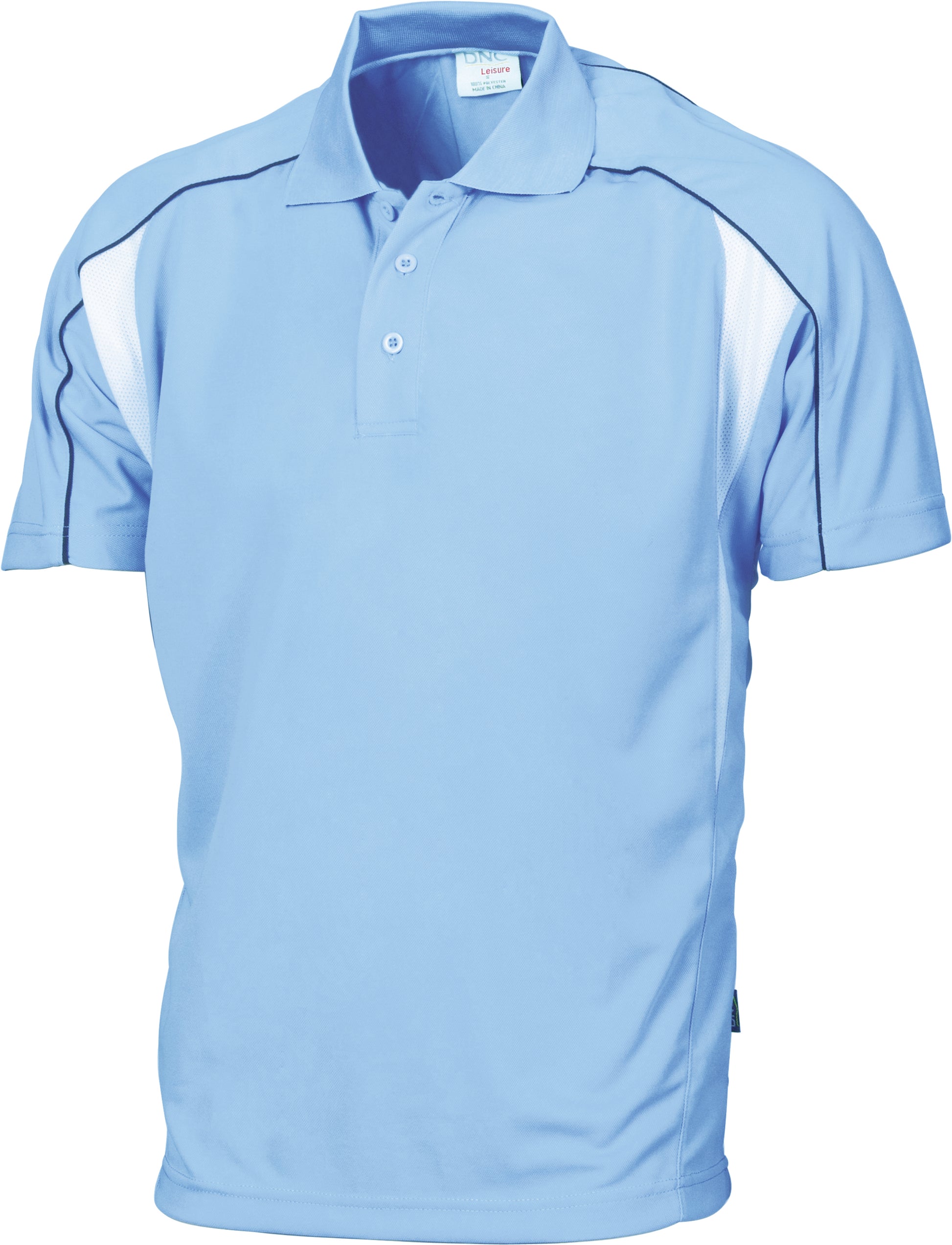 Air Flow Contrast Mesh 'N' Piping Polo - Short Sleeve | 5261