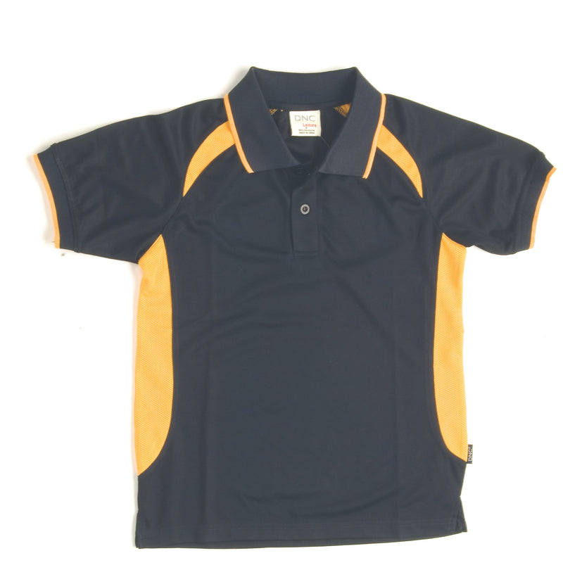Kids Air Flow Contrast Raglan Mesh Polo | 5263