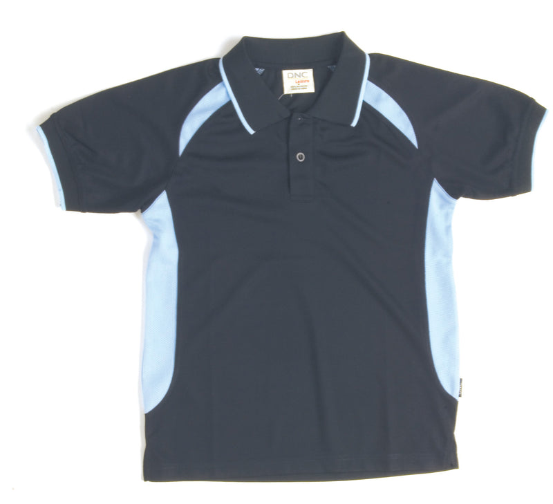 Kids Air Flow Contrast Raglan Mesh Polo | 5263
