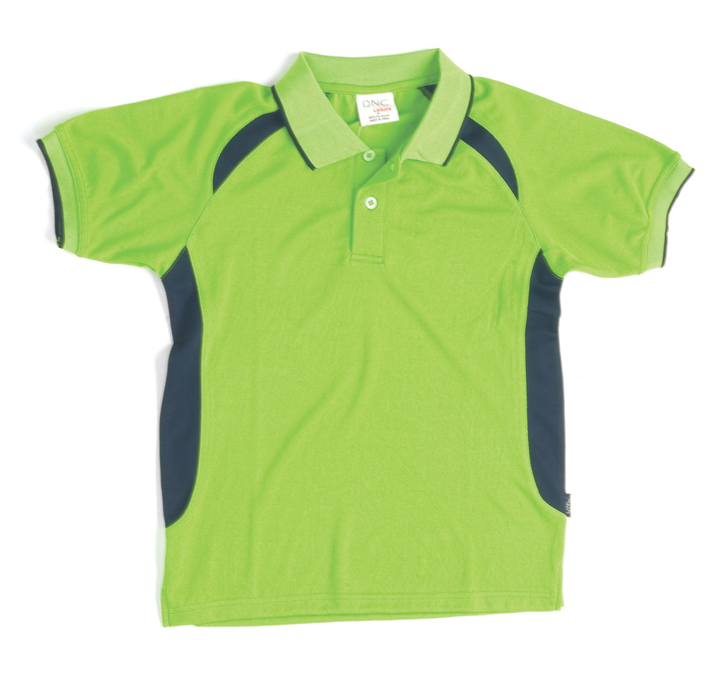 Kids Air Flow Contrast Raglan Mesh Polo | 5263