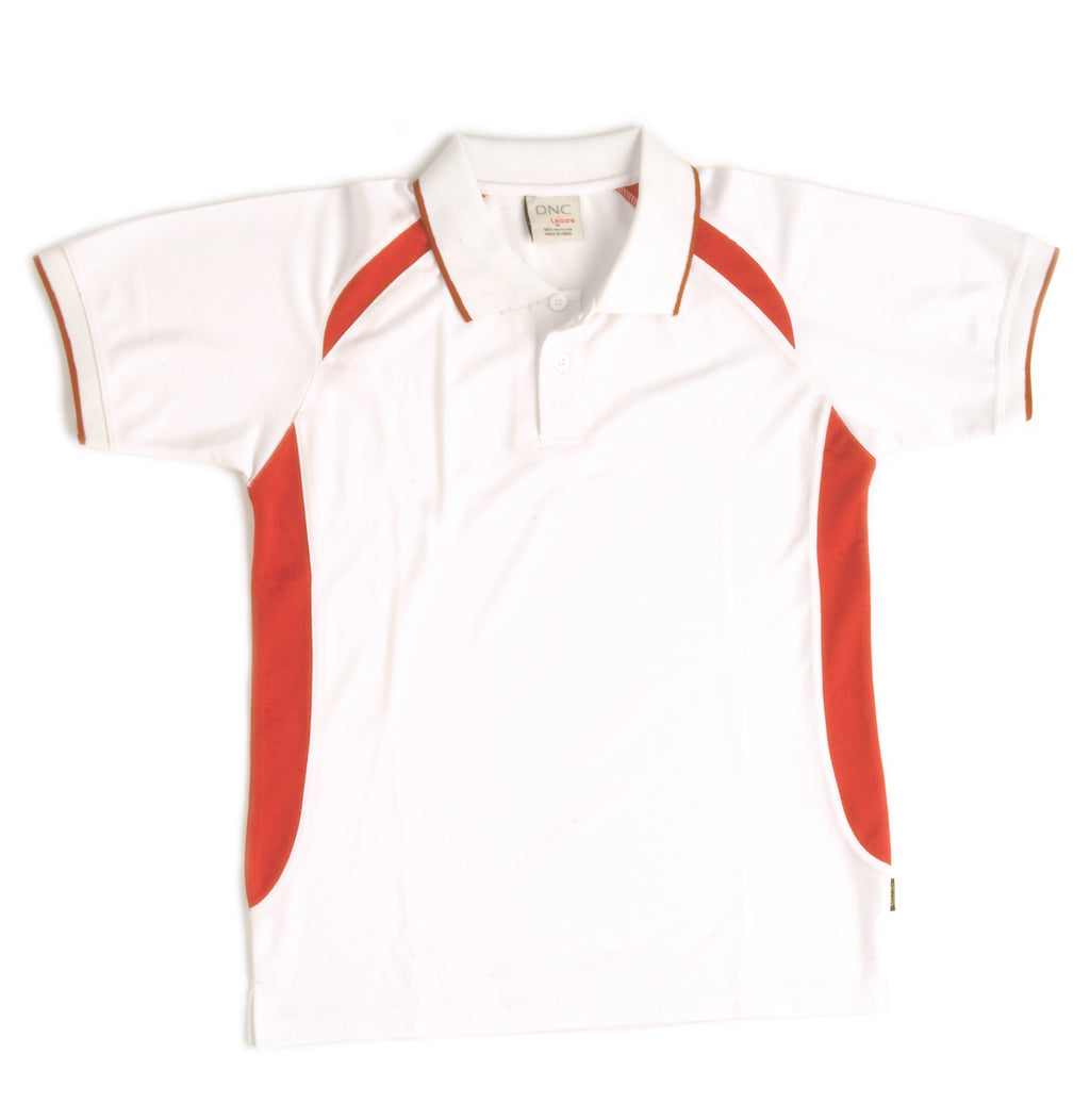 Kids Air Flow Contrast Raglan Mesh Polo | 5263