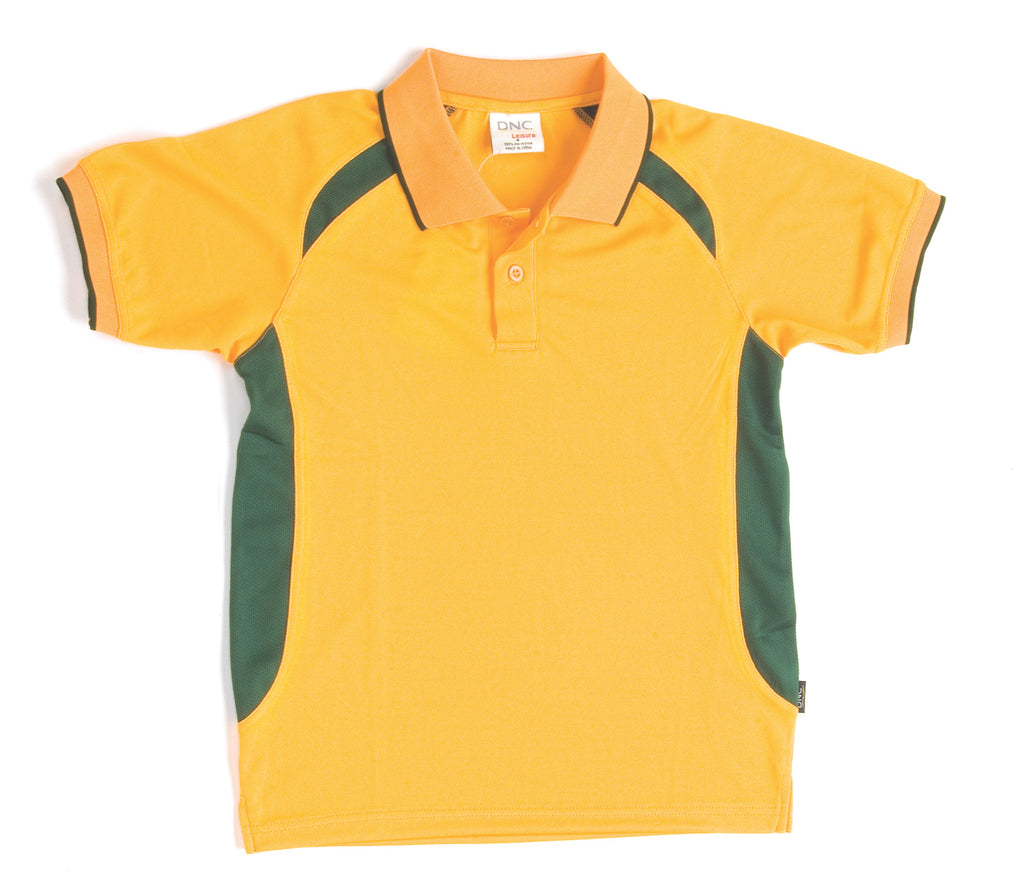 Kids Air Flow Contrast Raglan Mesh Polo | 5263