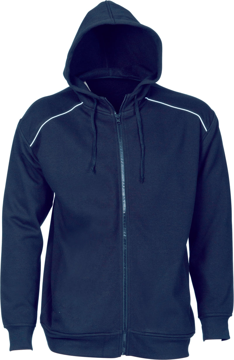 Mens Contast Piping Fleecy Hoodie | 5422
