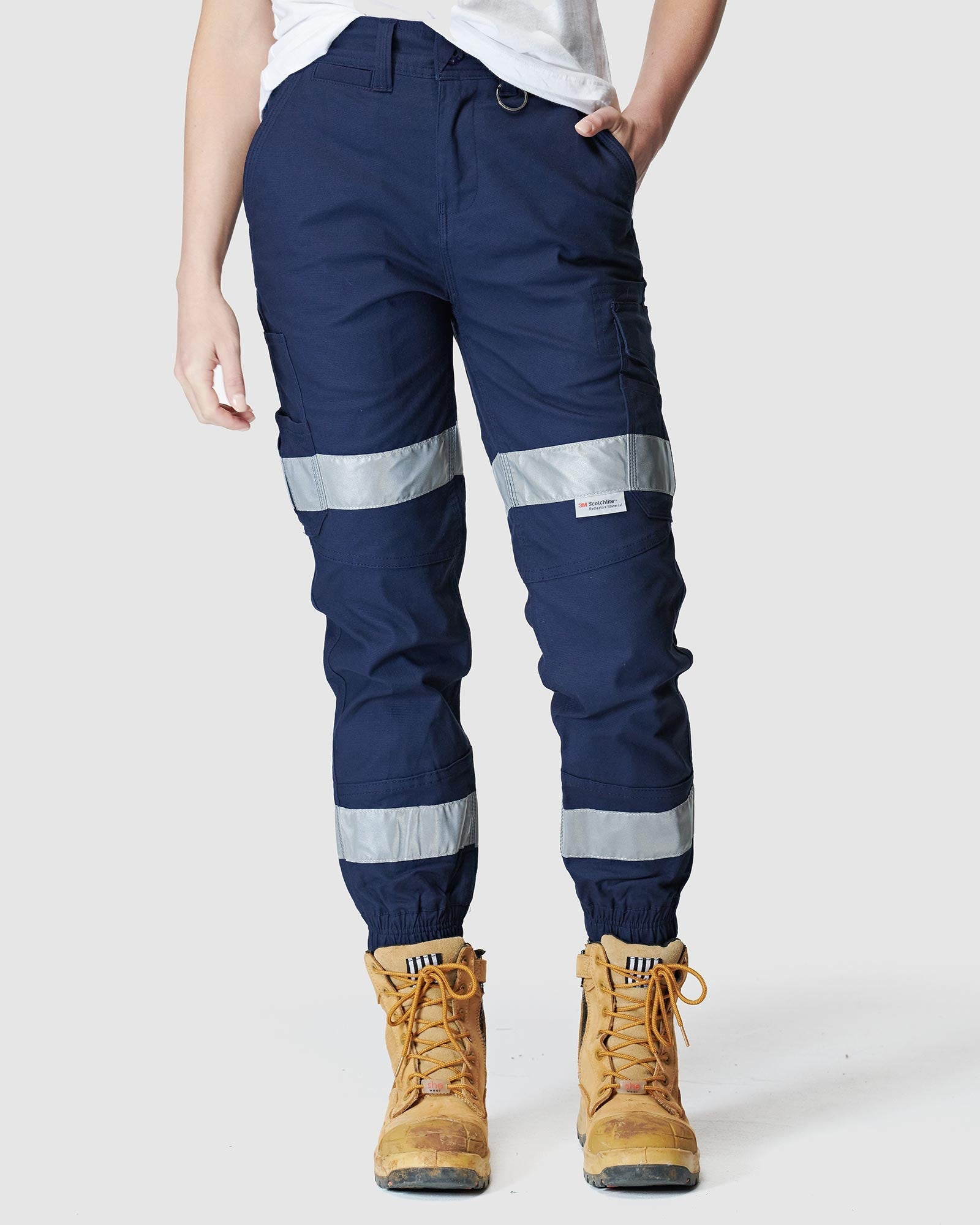 Womens Reflective Cuffed Light Pant | EWD512 - Kaya Workwear