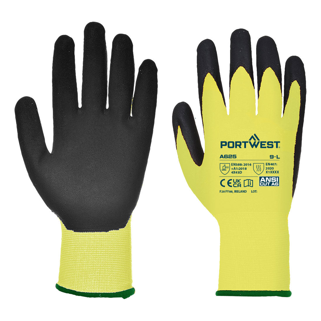 Cut D13 PU Hi - Vis Glove | A625