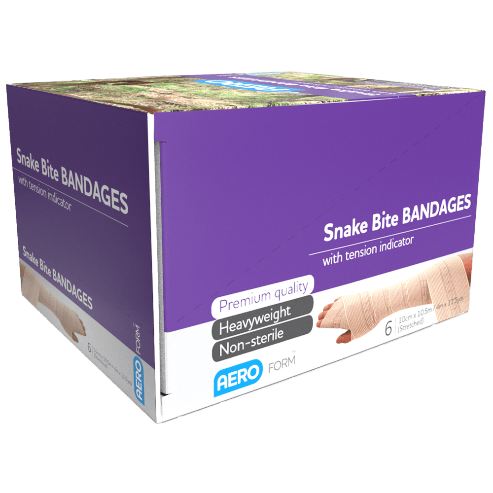 AEROFORM Snake Bite Bandage with Indicator 10cm x 10.5M Box/6