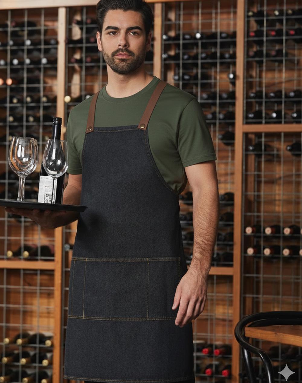 Denim Bib Apron | AP09